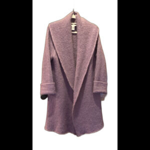 Soft Surroundings Telluride Lavender Sweater Women's Long Cardigan Size XL